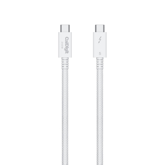 開箱產品 | Thunderbolt 5 (USB-C) Pro 白色編織連接線 (0.5公尺)